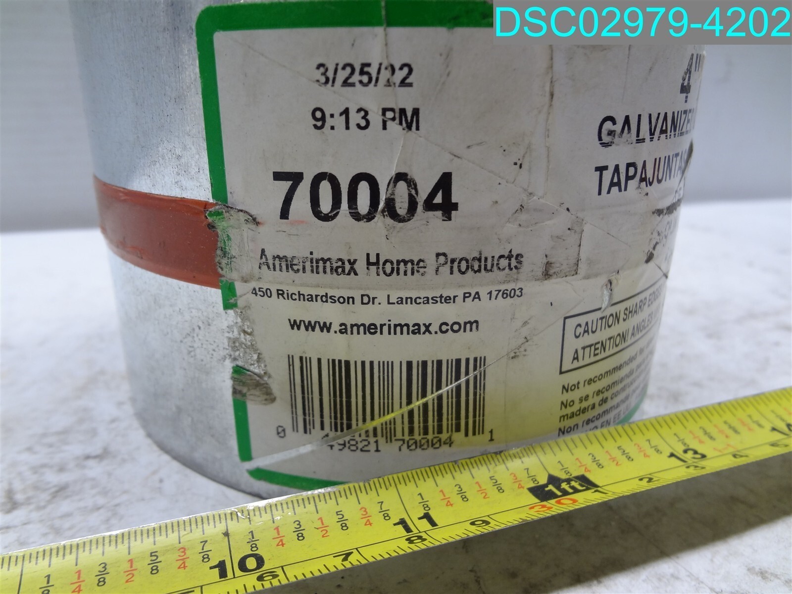 Amerimax 70004 Galvanized Roll Valley Flashing 0.0100 By 4 Inch By 50 Foot