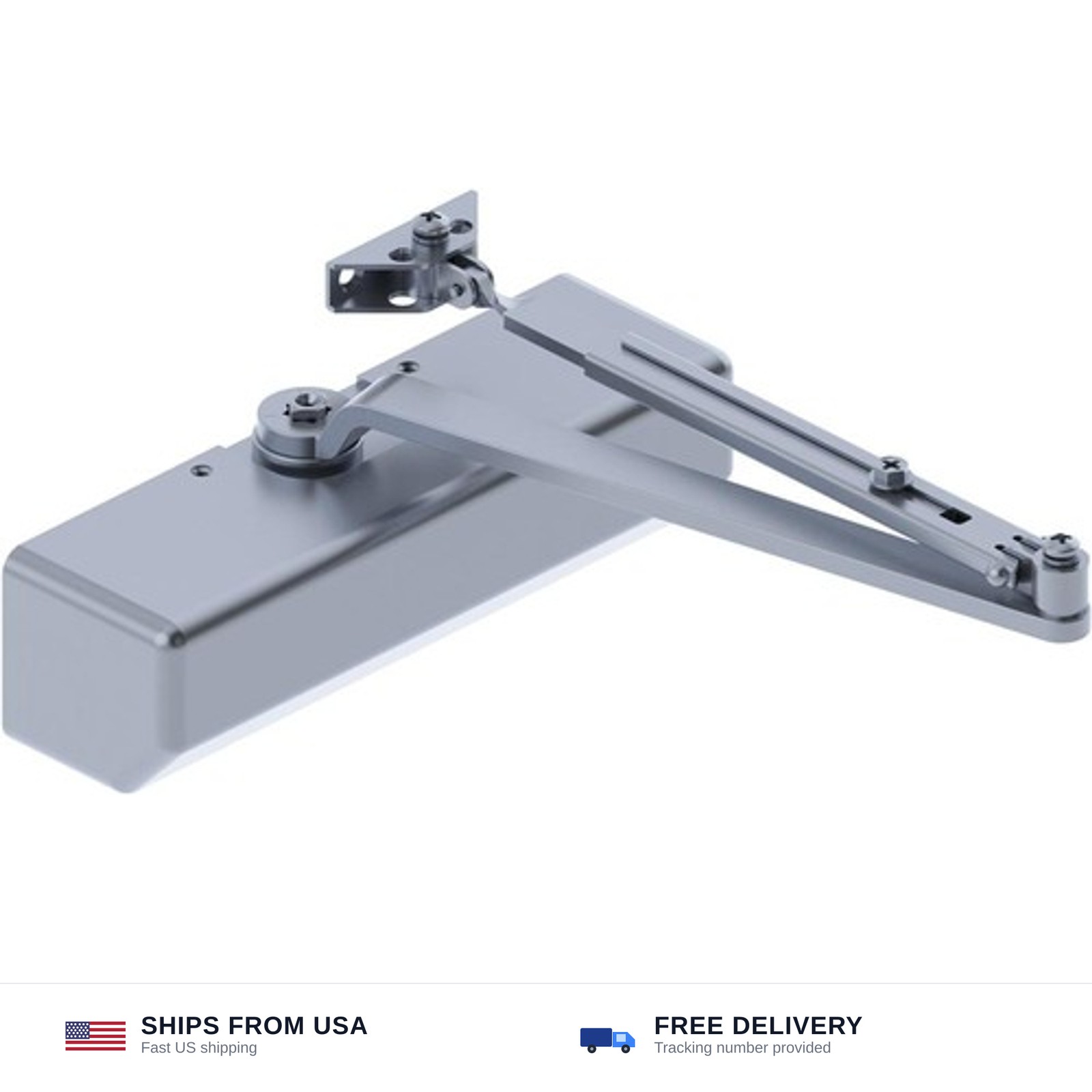 Hager – 5300M16ALM 5300 Series Aluminum Grade 1 Heavy Duty Surface Door Close…