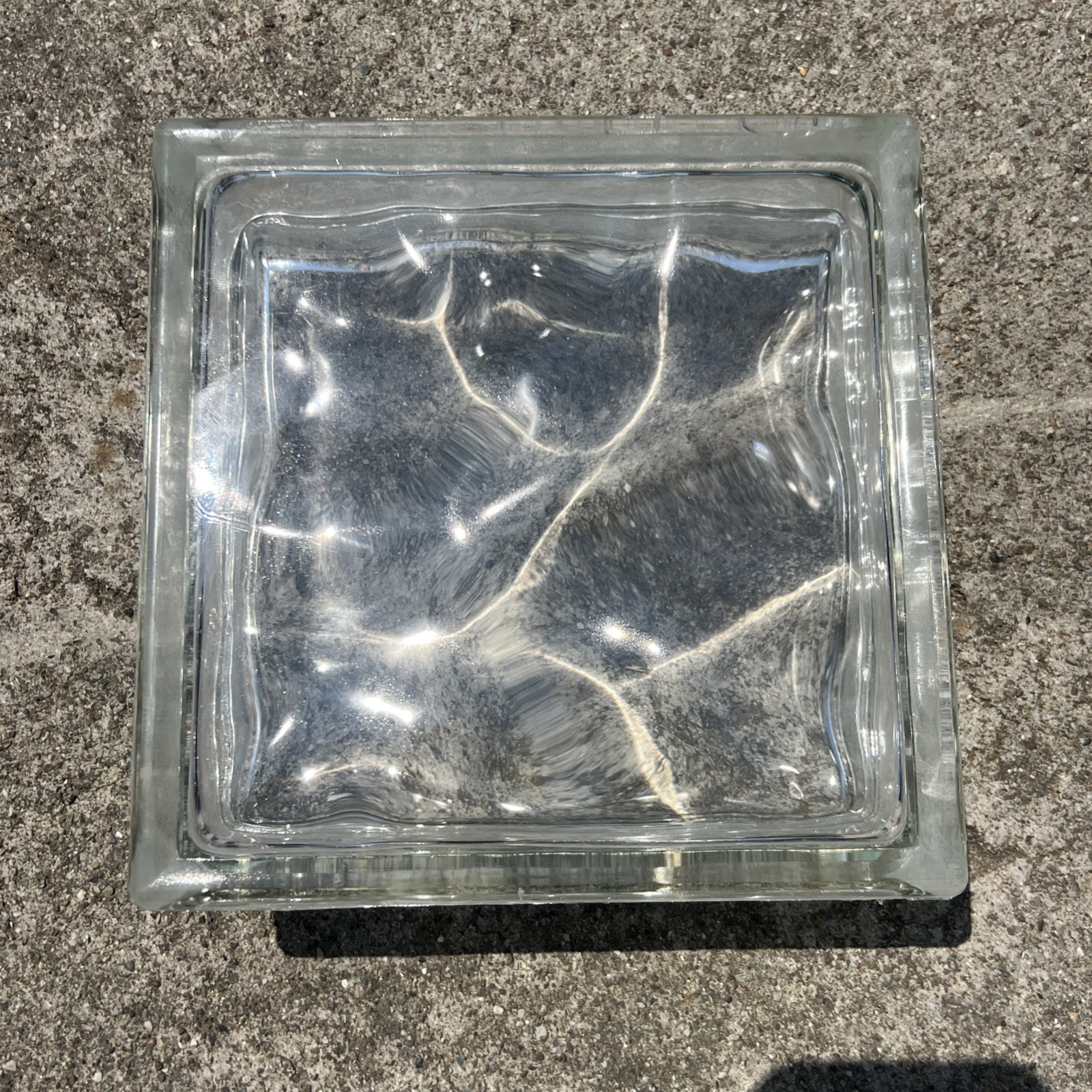 NEW RETIRED 8x8x3 Pittsburgh Corning Thinline™ Architectural Glass Block DECORA