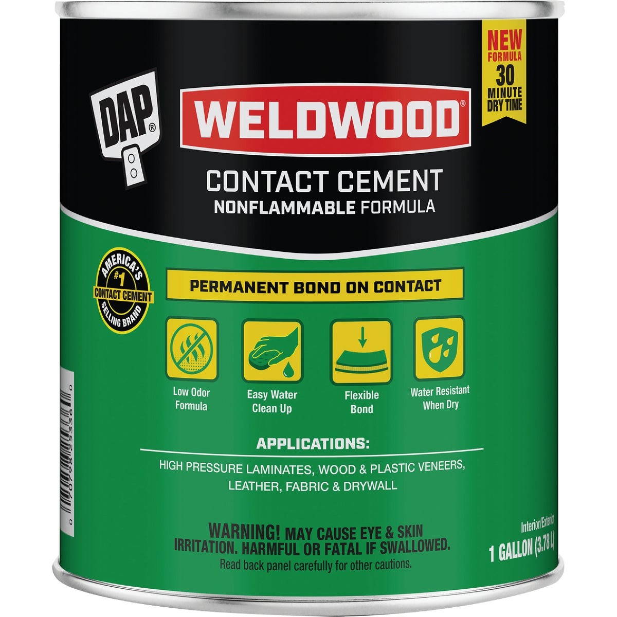 DAP Weldwood Gal. Nonflammable Contact Cement 7079825336 DAP Weldwood 7079825336
