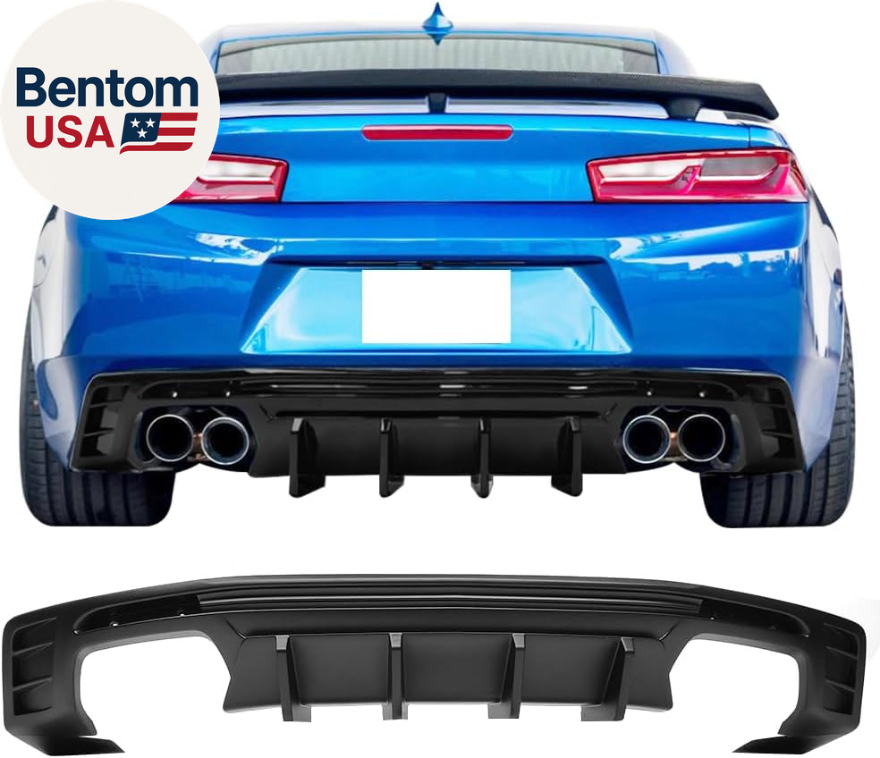 , Rear Diffuser Compatible with 2016-2024 Chevrolet Camaro(Except ZL1 Model), Ma
