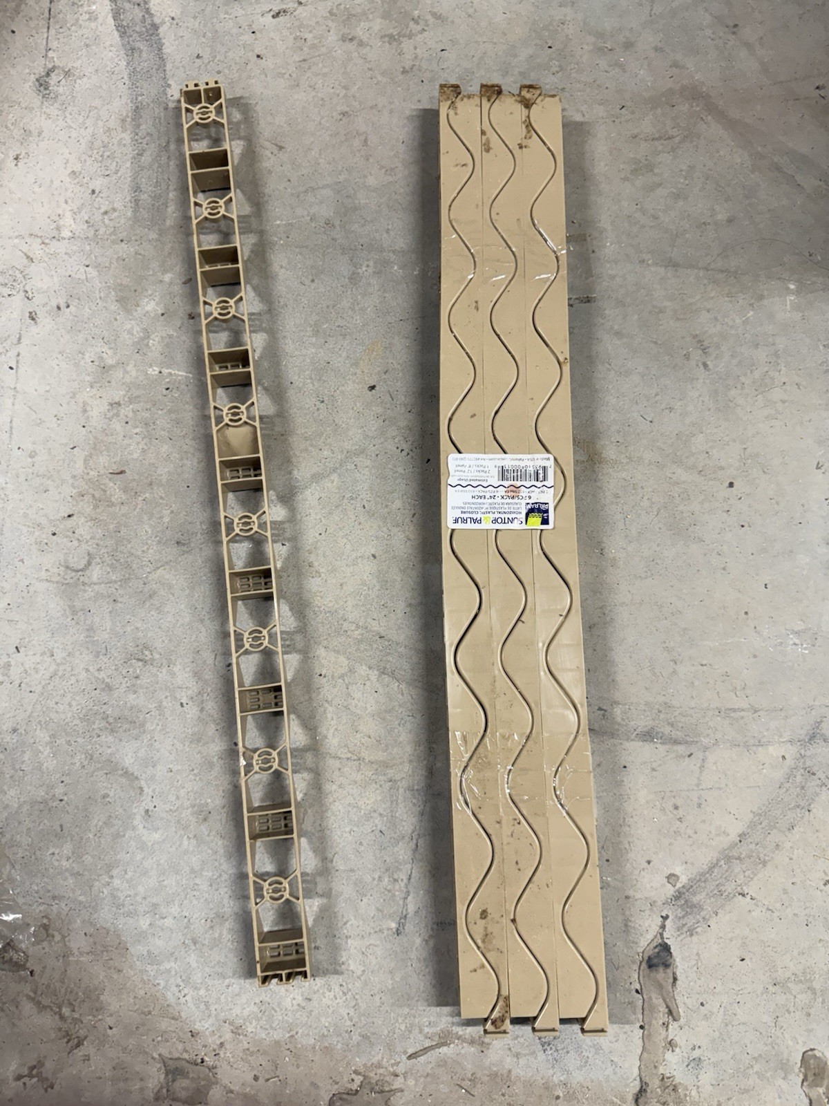 SunTop & Palruf Horizontal Plastic Closure 6 Pack Beige Model 92777