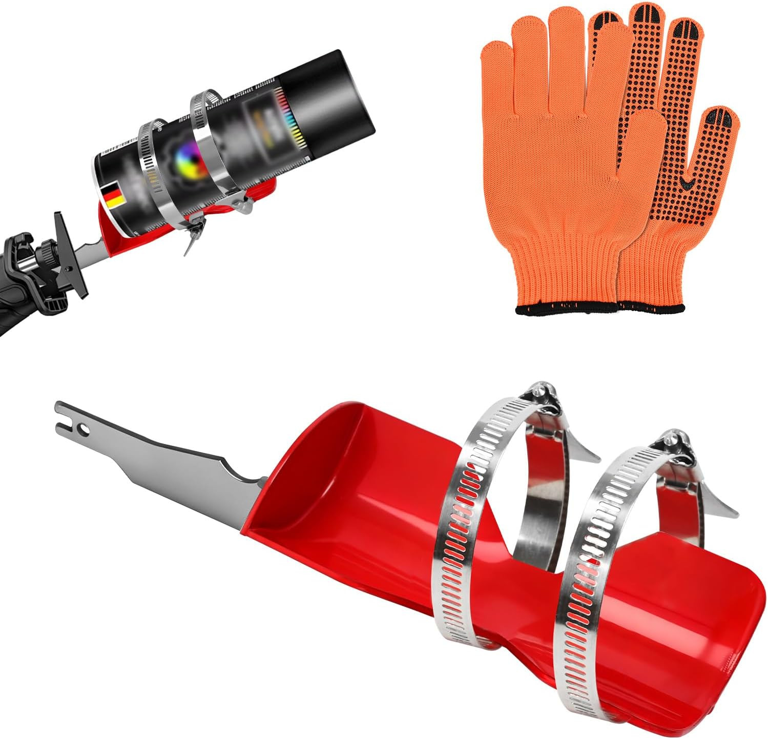 Spray Paint Can Shaker for Reciprocating Saw, Double Clamp Designs for Better Sl