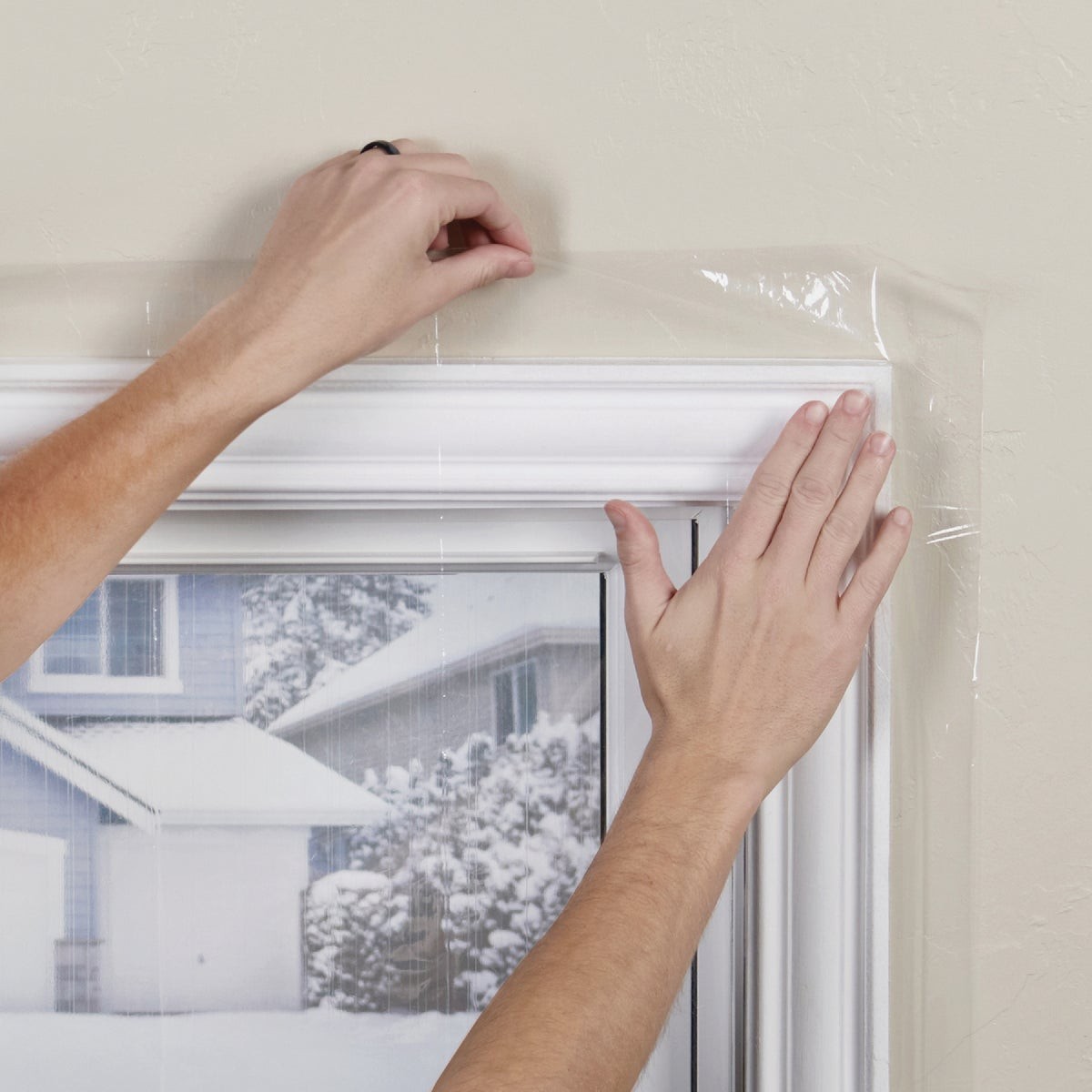 M-D Building Products Polar Block 42 In. x 62 In. Clear Plastic Window