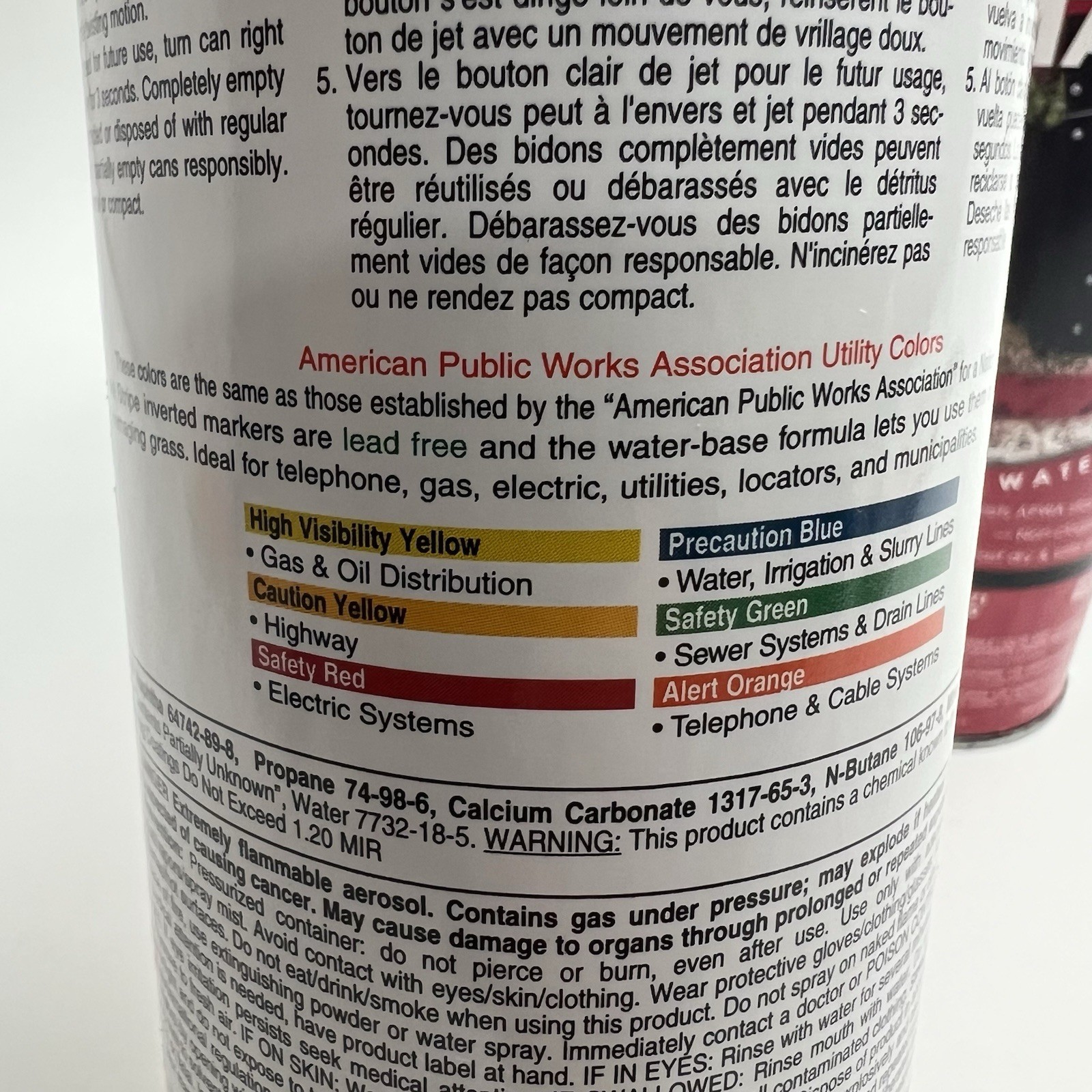 6 Cans Seymour Red Marking Paint ( 17 oz. ) SAFE For Grass APWA Color Standards