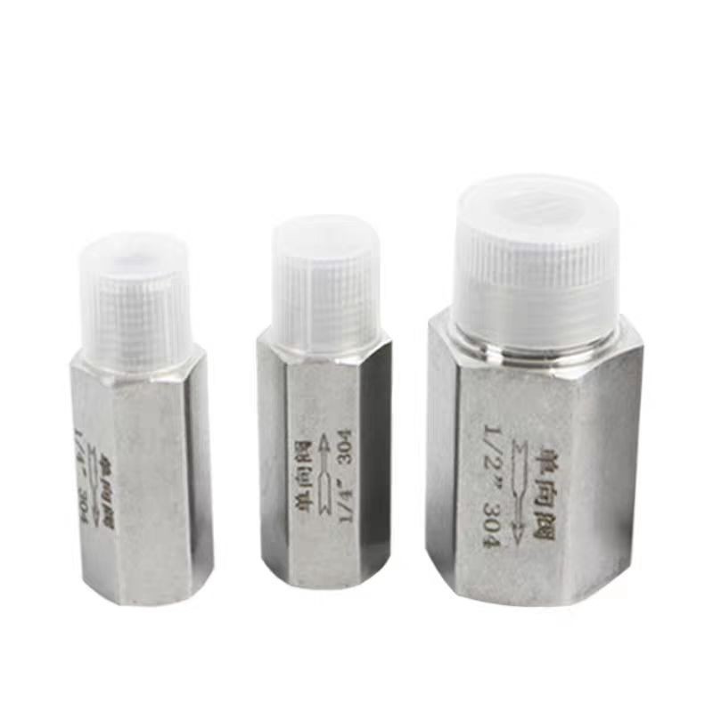 Stainless steel male and female check valve 1/8-1 inch stainless steel check