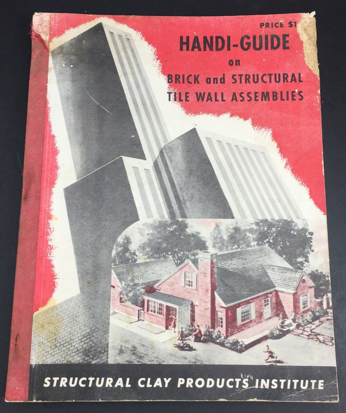 50/60s Bricklaying Brick Tile Wall Structural Clay Products Institute Guide Book