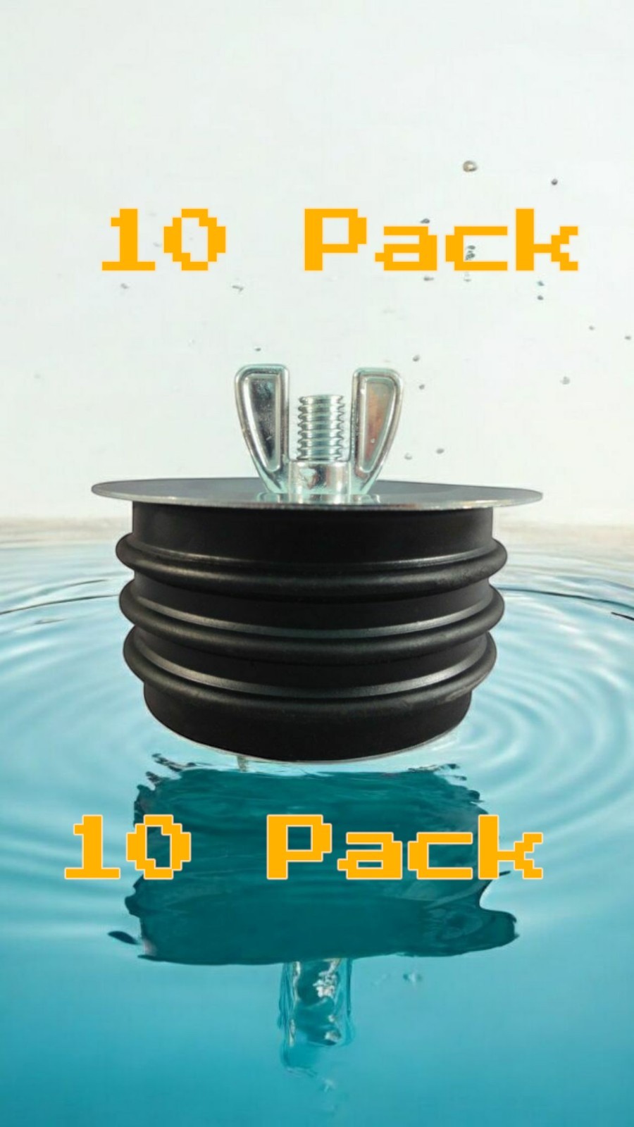 10 Pack Ace Rubber Test Plug – For 3 in Cast Iron and PVC Pipe Lot Of 10