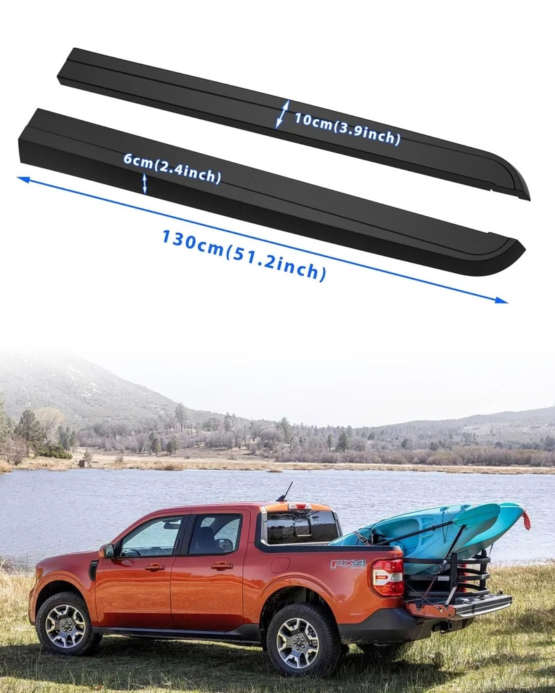 Truck Bed Side Rail Cap Cover for 2022 2023 2024 2025 Ford Maverick, OE Style…