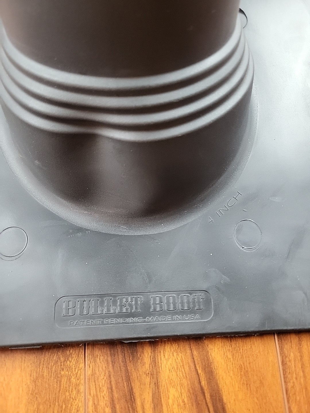Bullet Boot Pipe Flashing Boot Brown 4” Rubber