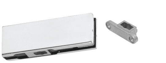 CRL PH11CA Satin Anodized Bottom Door Patch with 1NT301 Insert