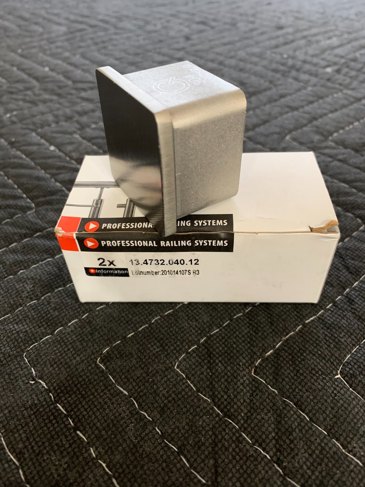 Q-Railling 13.4732.040.12, S.S. 304, Square Line End Caps (40×40 mm)