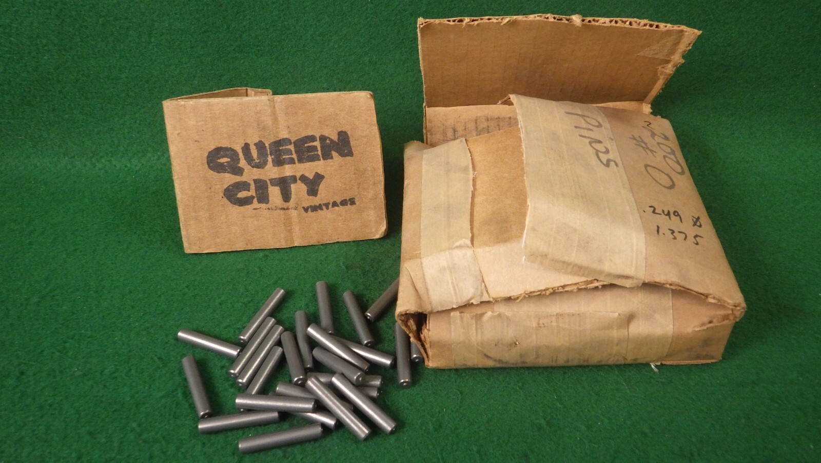 Lot of 200 Steel Taper Pins #4 .25 dia/1.375″ long