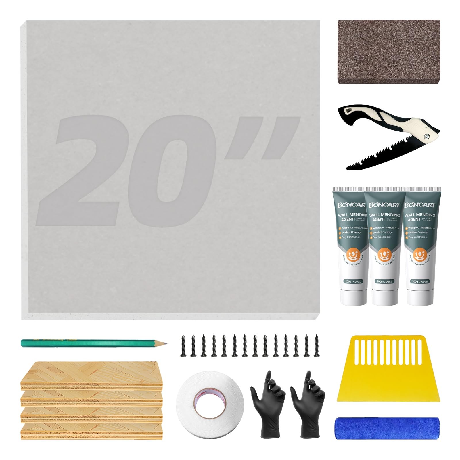 Drywall Repair Kit 20×20 in, Large Hole Patch, Sheetrock Wall Repair