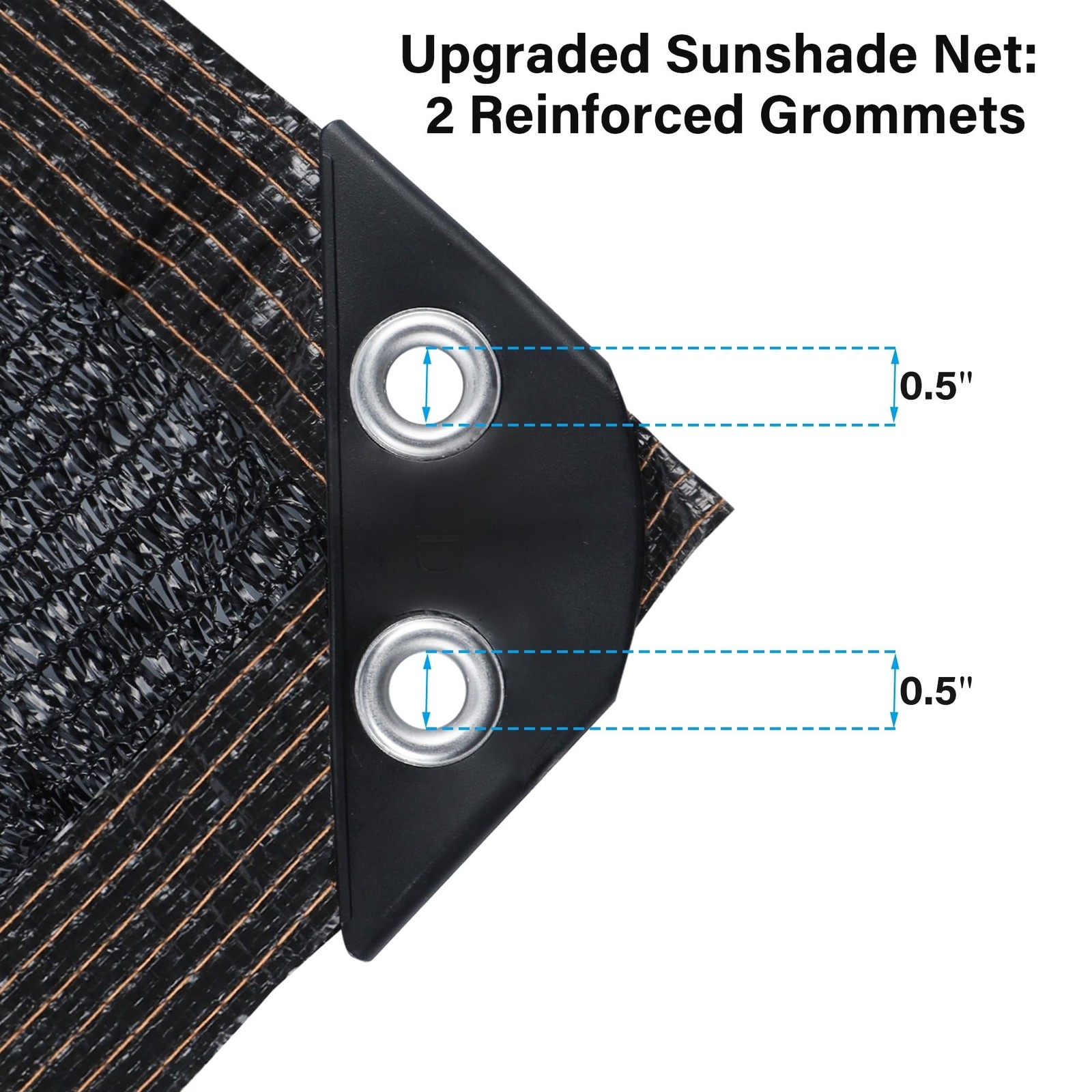 winemana Black Shade Cloth 40%, 8×10 FT Mesh Tarp – Garden Shade for Greenhou…