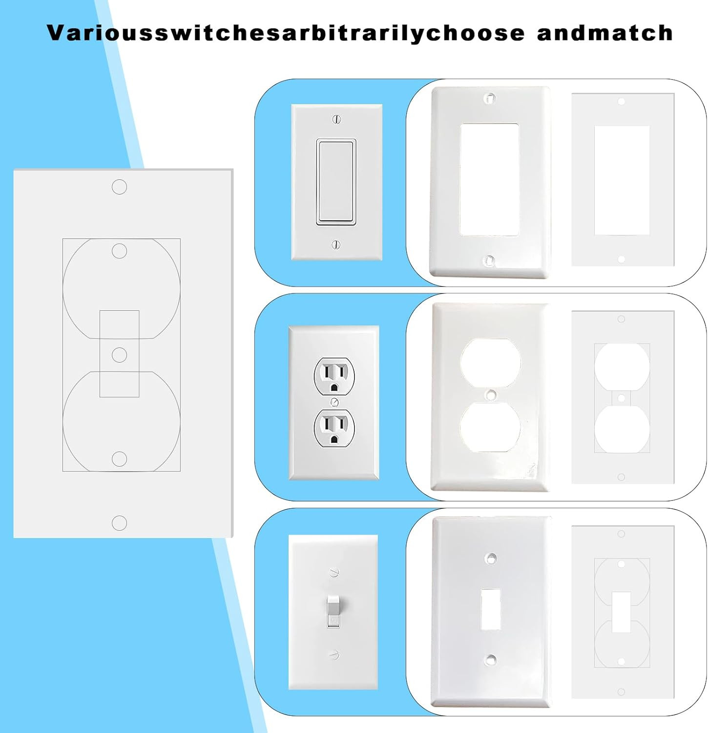 30 Pcs Electrical Outlet Insulation Pads,Draft Sealers,Foam Gasket for Electrica