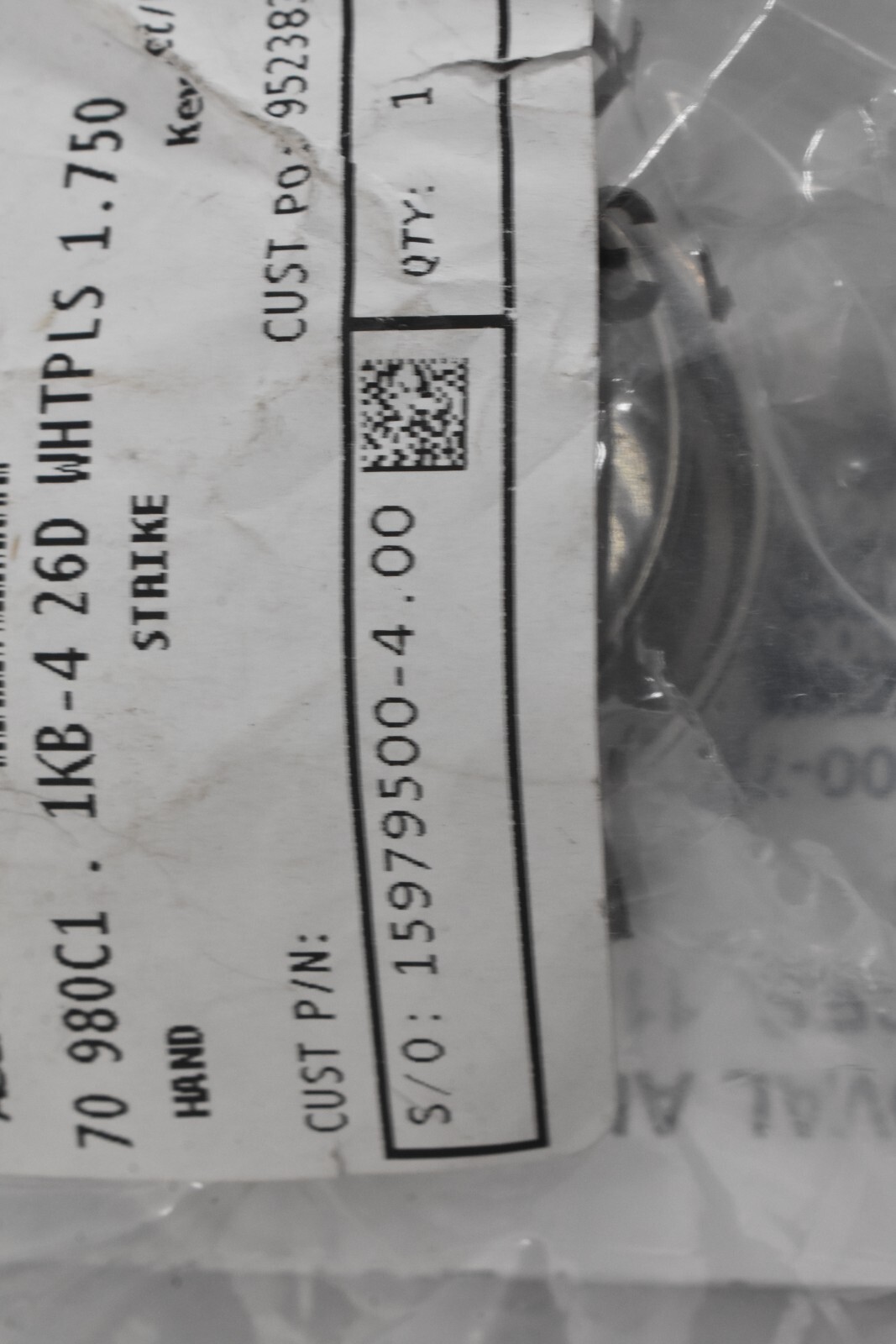 Sargent Assa Abloy 980C1 Mullion Cylinder Kit 26D Brushed Chrome Finish