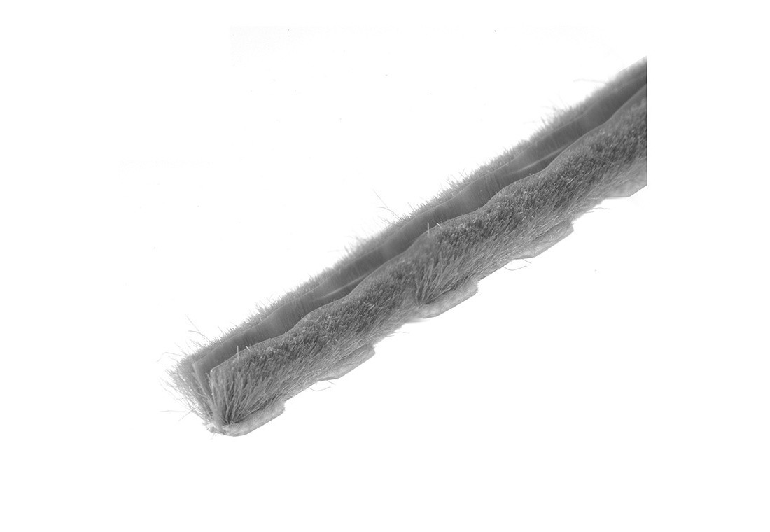 100ft Roll Zipper Pile Weatherstrip, 0.450″ Pile Height, 0.270″ Backing Width-