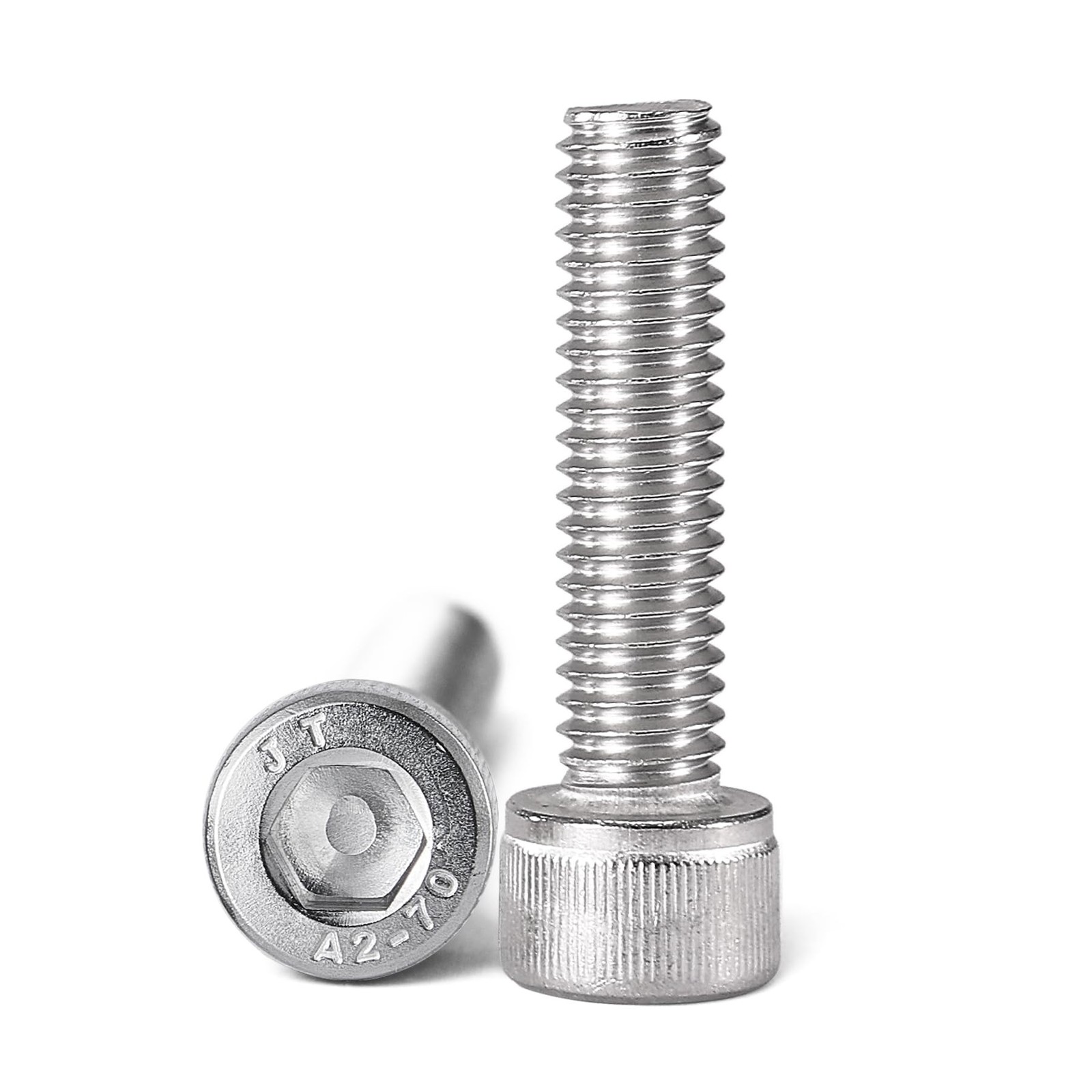 M5-0.8 x 12mm Socket Head Cap Screws Bolts, 304 Stainless Steel (A2-70), Alle…