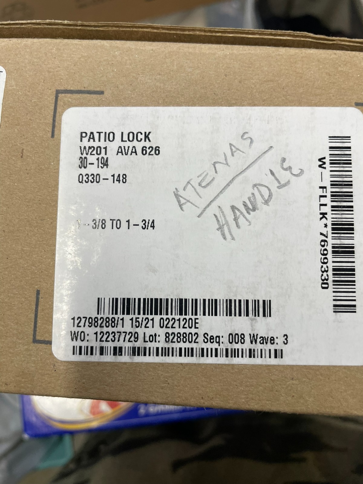 FALCON W201D GRADE 2 PATIO LOCK