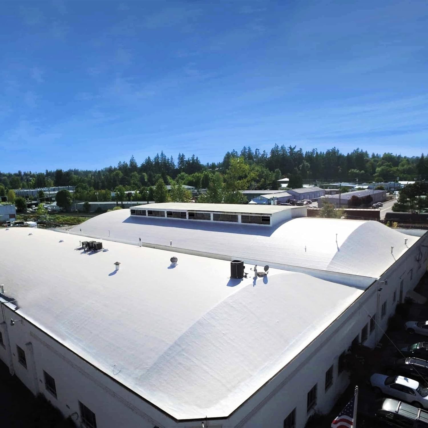 Roof Coating Rubberized Elasto-Resin Sealant 1 Gallon White Low Slope Waterproof