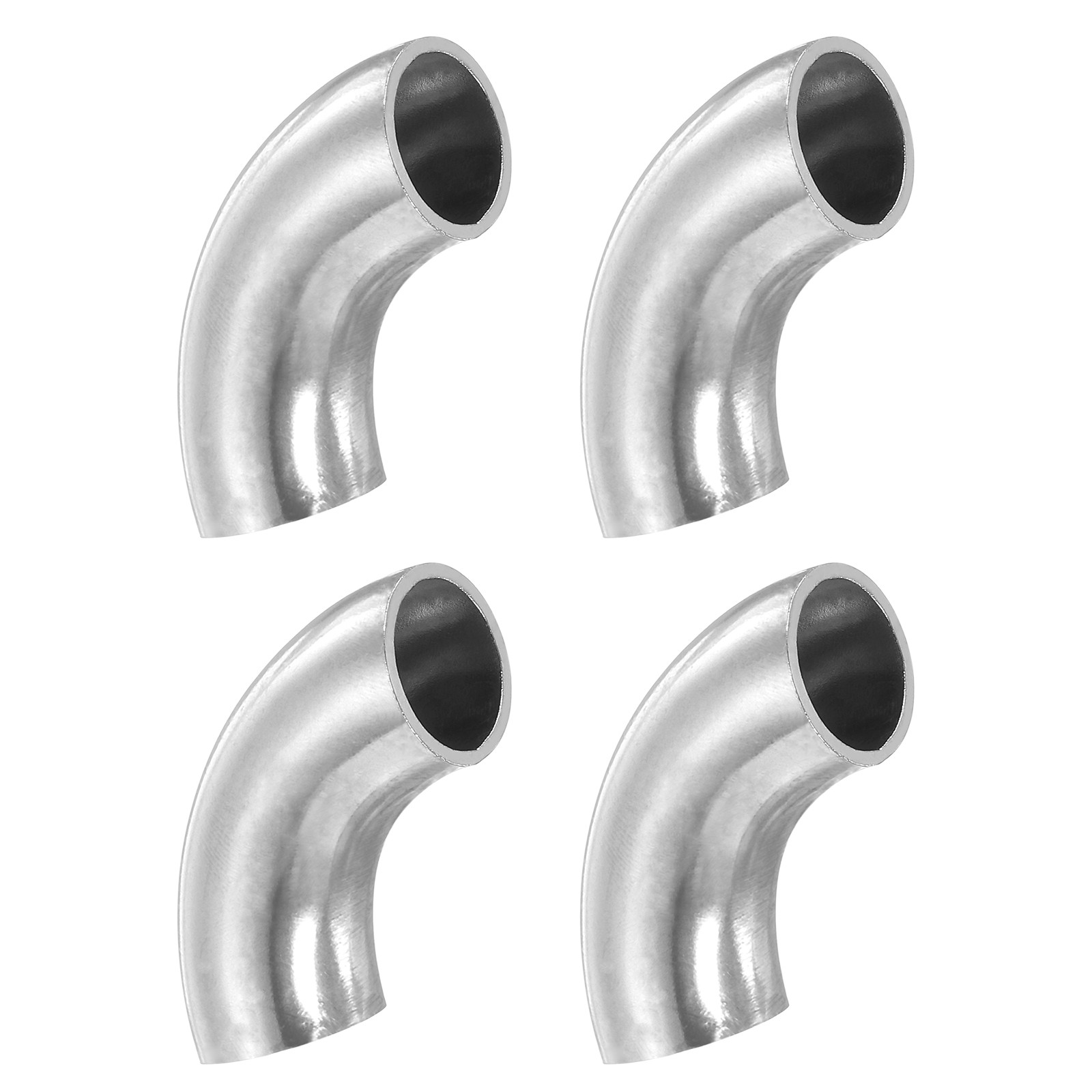 5/8 Inch OD 304 Stainless Steel Butt, 4Pack 90 Degree Fitting for Stair Handrail
