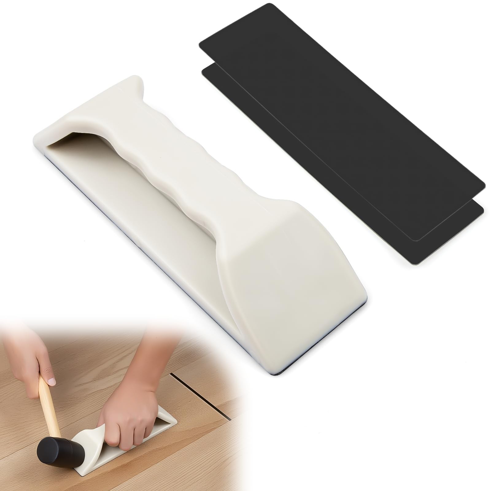 Floor Gap Fixer Tool, Violetfox Heavy-Duty Plank Grabber Laminate Flooring To…