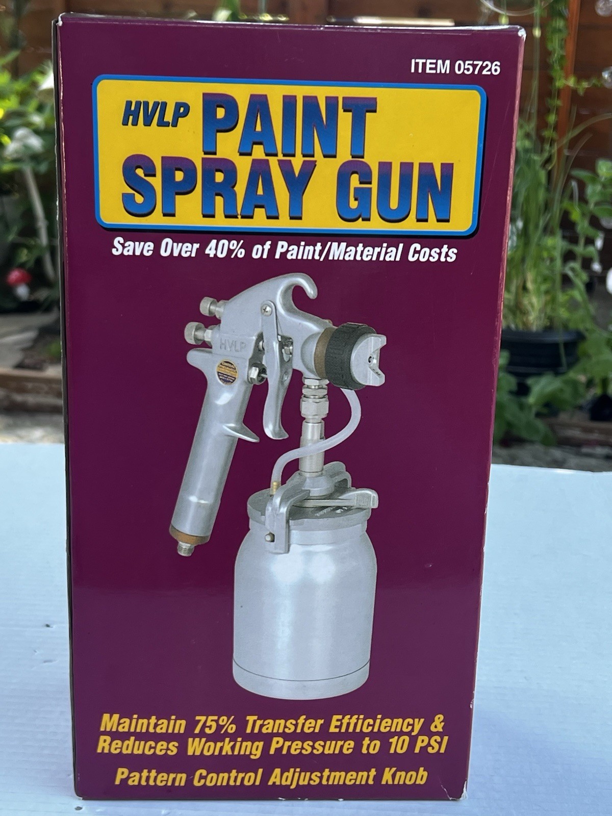 Central Pneumatic HVLP Paint Spray Gun 05726 New Open Box Professional Sprayer
