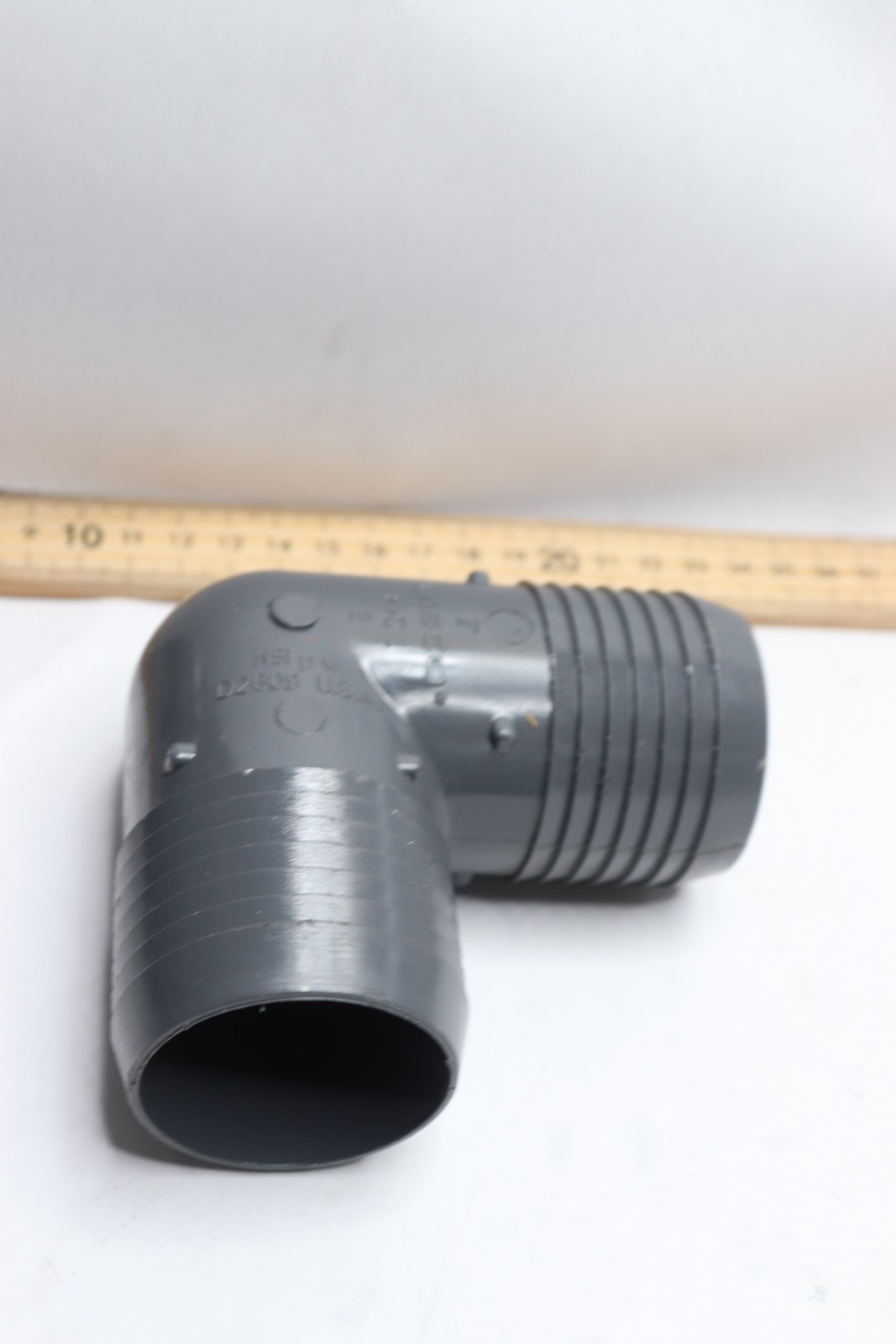 Lasco 90 Degree Insert Elbow PVC 2″