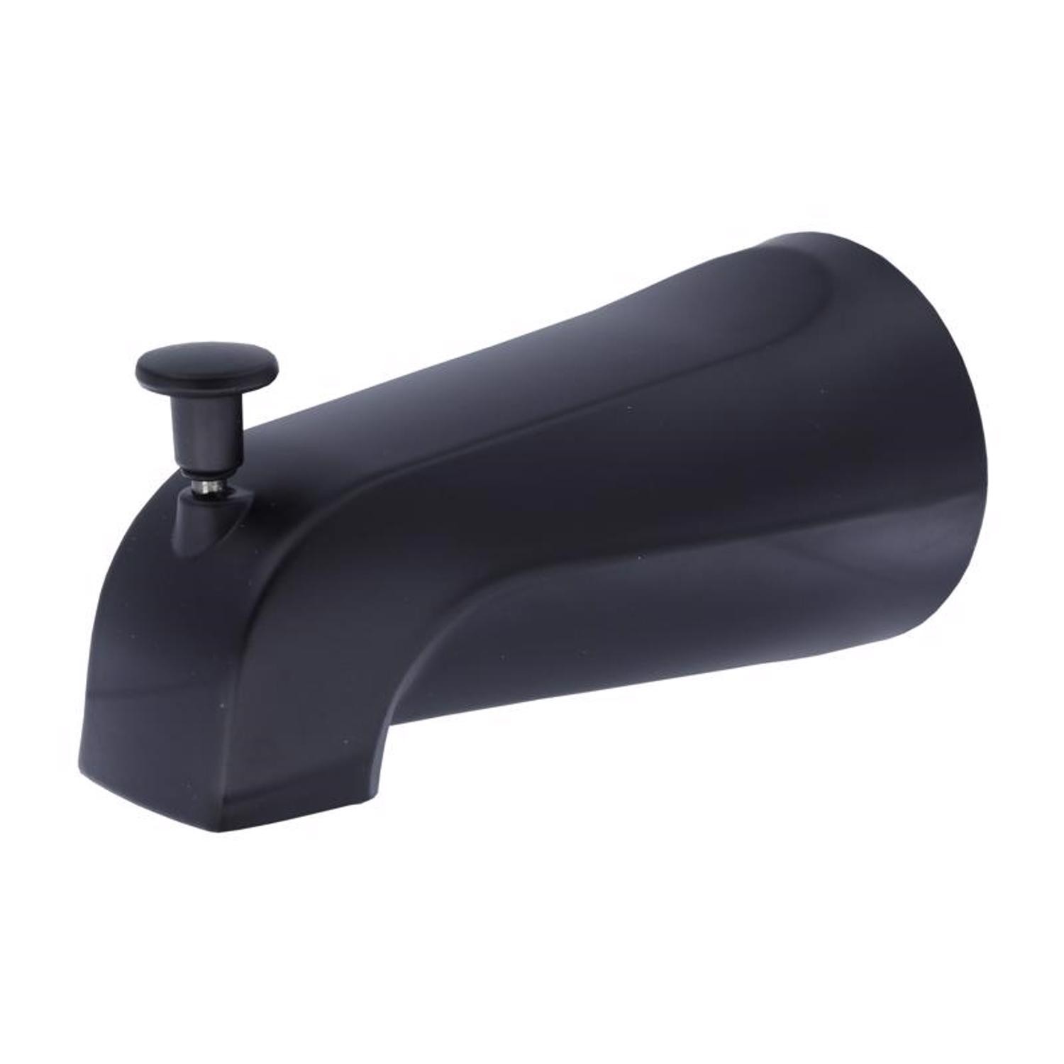 Danco 9D00011079 Black Diverter Spout Matte Metal Tub and Shower Faucet