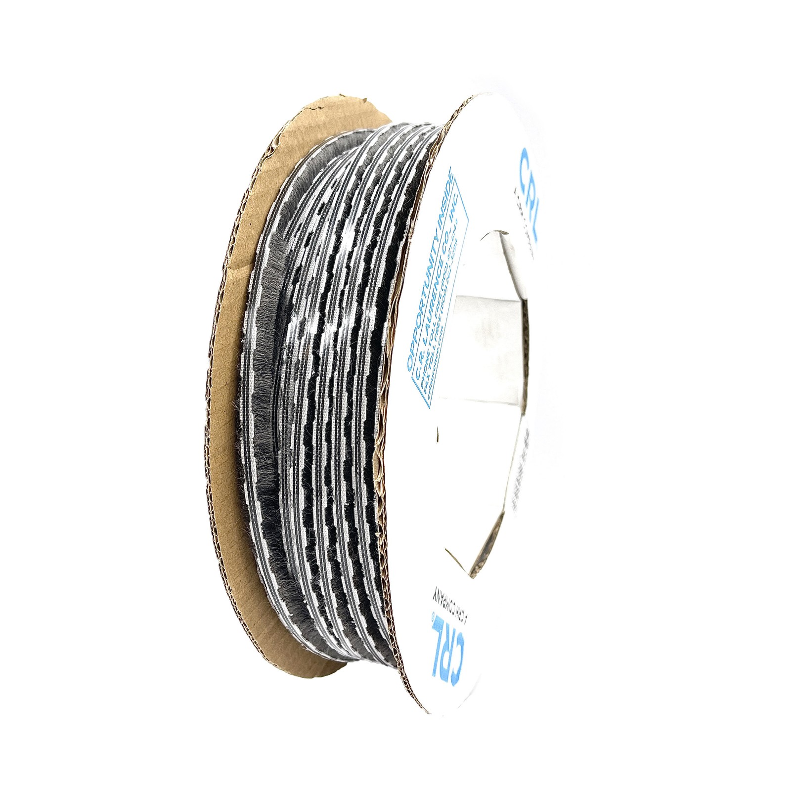 100ft Roll Zipper Pile Weatherstrip, 0.450″ Pile Height, 0.270″ Backing Width-
