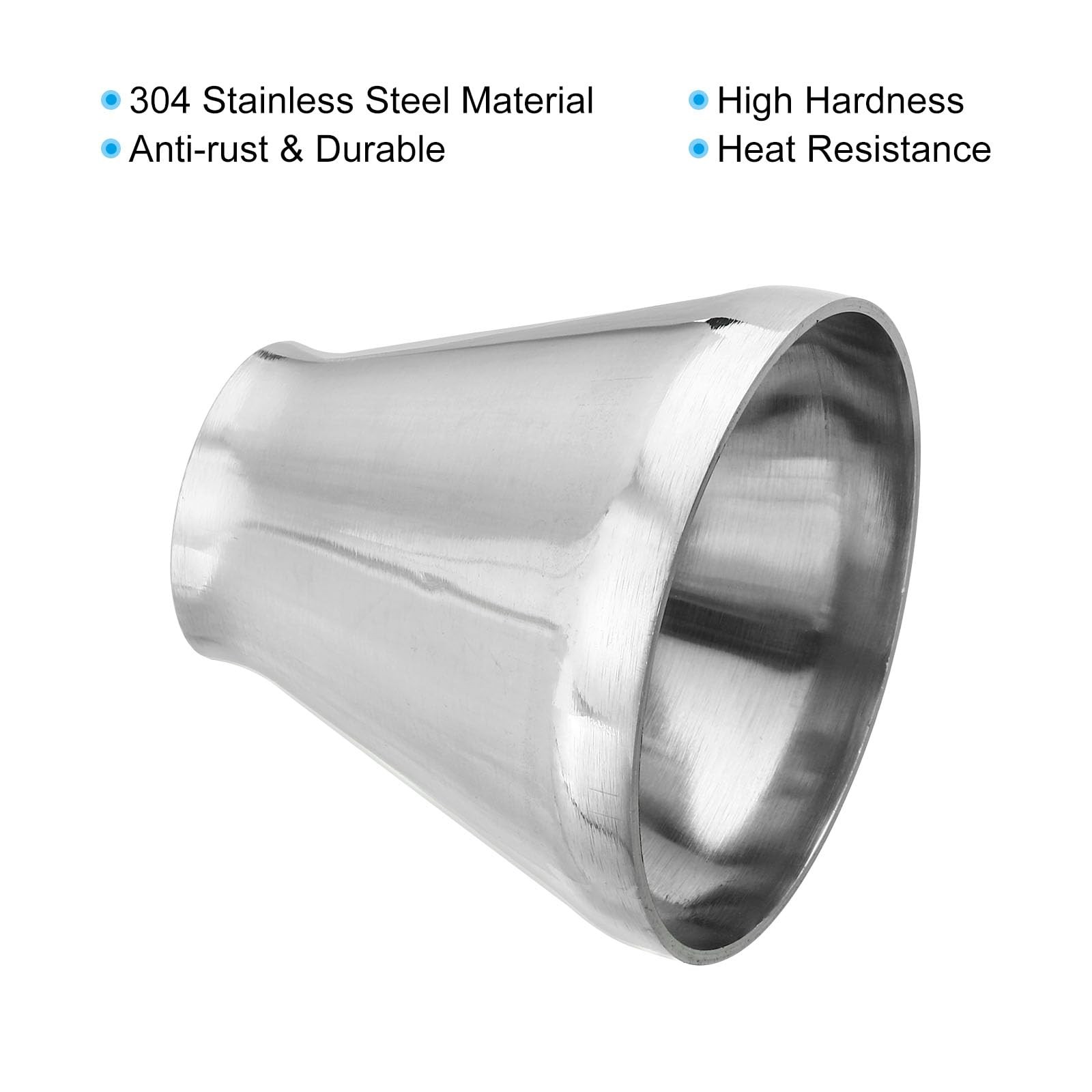 PATIKIL Concentric Reducer Steel Butt 3″ to 1-1/2″, Silver