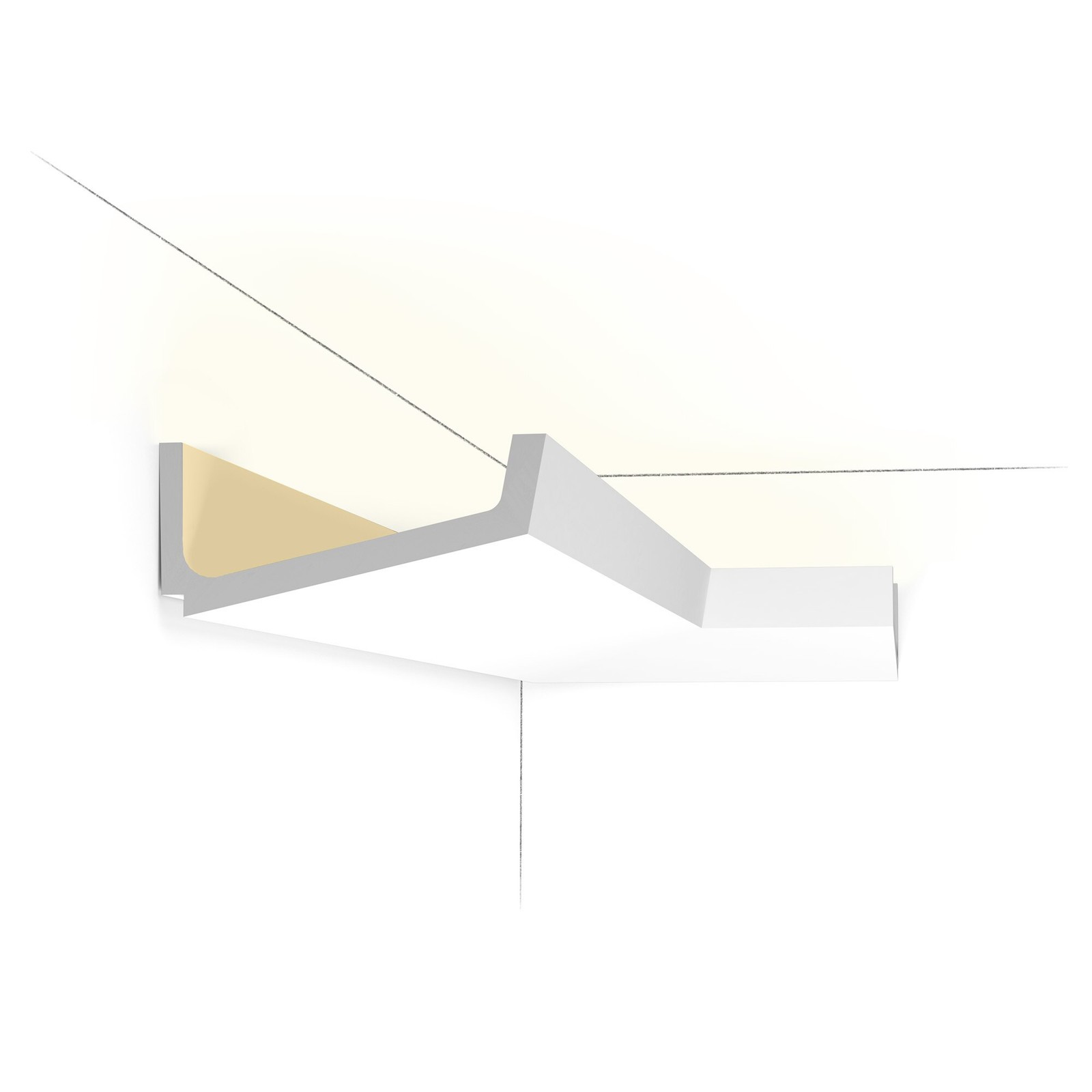Outwater 7.13″Facex78″L,Primed White Polyurethane Moulding for Indirect Lighting
