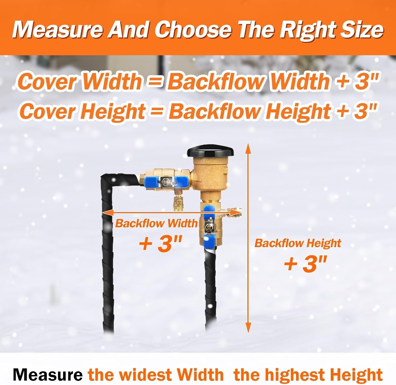 Sturdy 5-Layer Waterproof Pipe Insulation Cover – 14″ x 26″ for Severe Weather