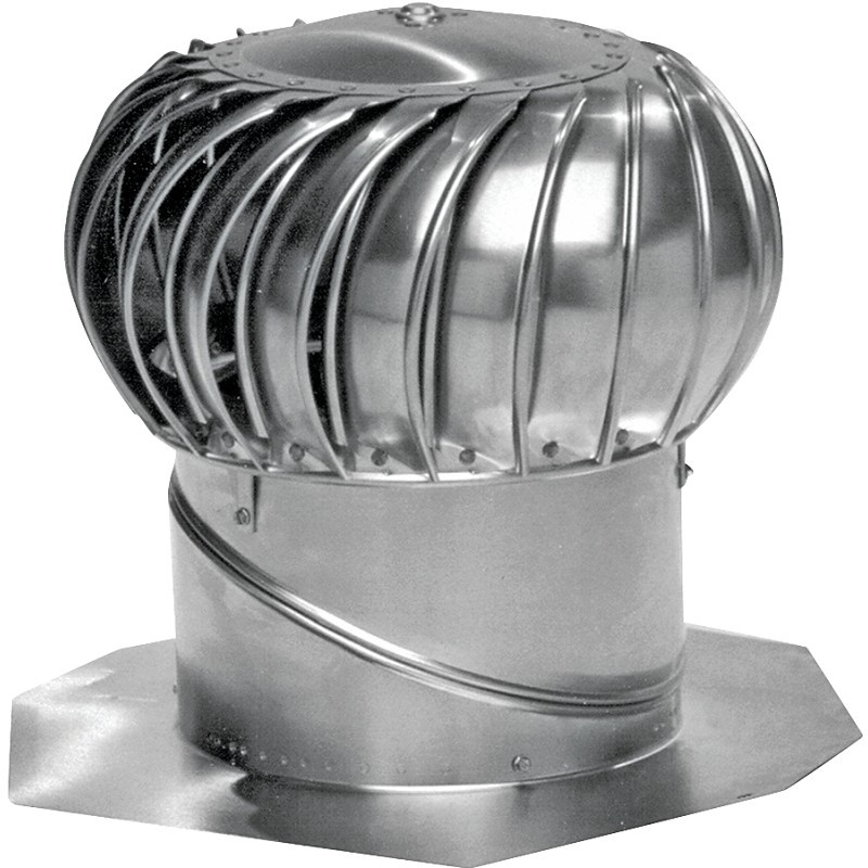 Lomanco Whirlybird BIB12 Turbine Ventilator, 12 in Dia Throat, Aluminum