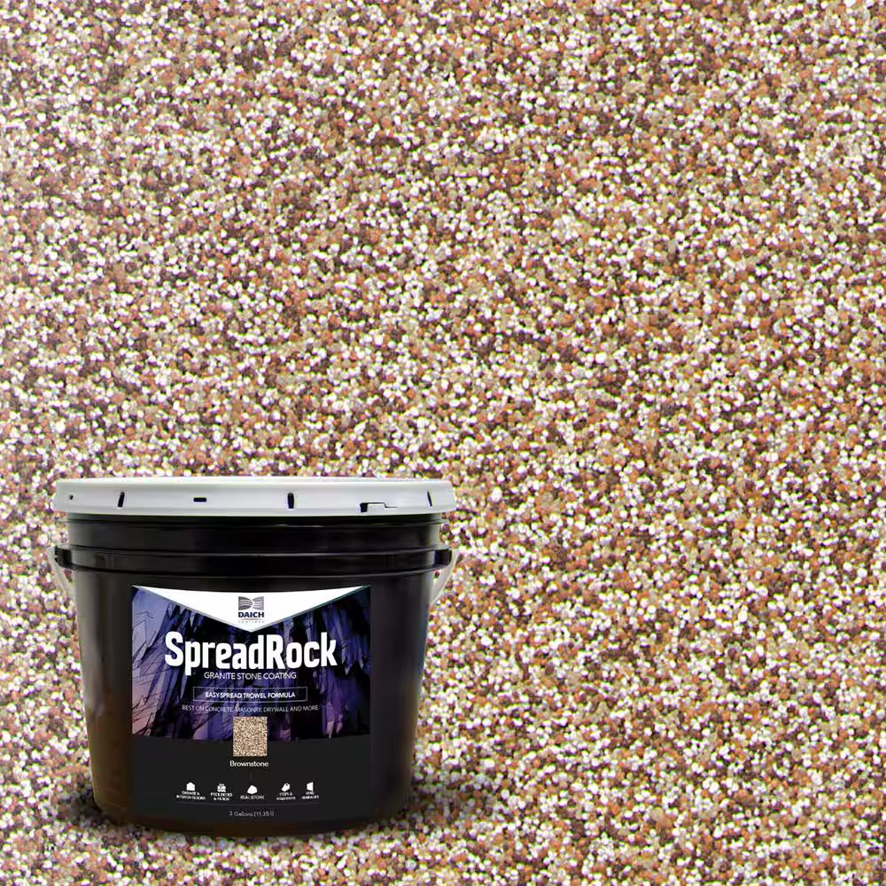 Spreadrock Granite Stone Coating 3-Gal Brownstone Interior/Exterior