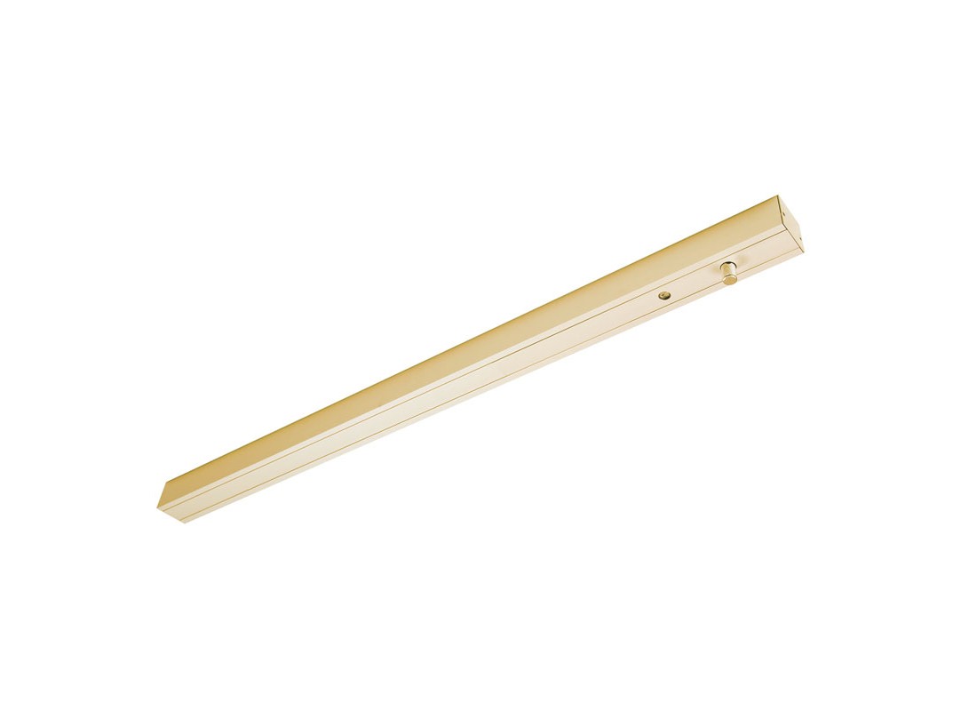 1-7/8″ x 1-5/8″ x 36″ Narrow Width Single Header – 1/2″ Glass – Polished Brass