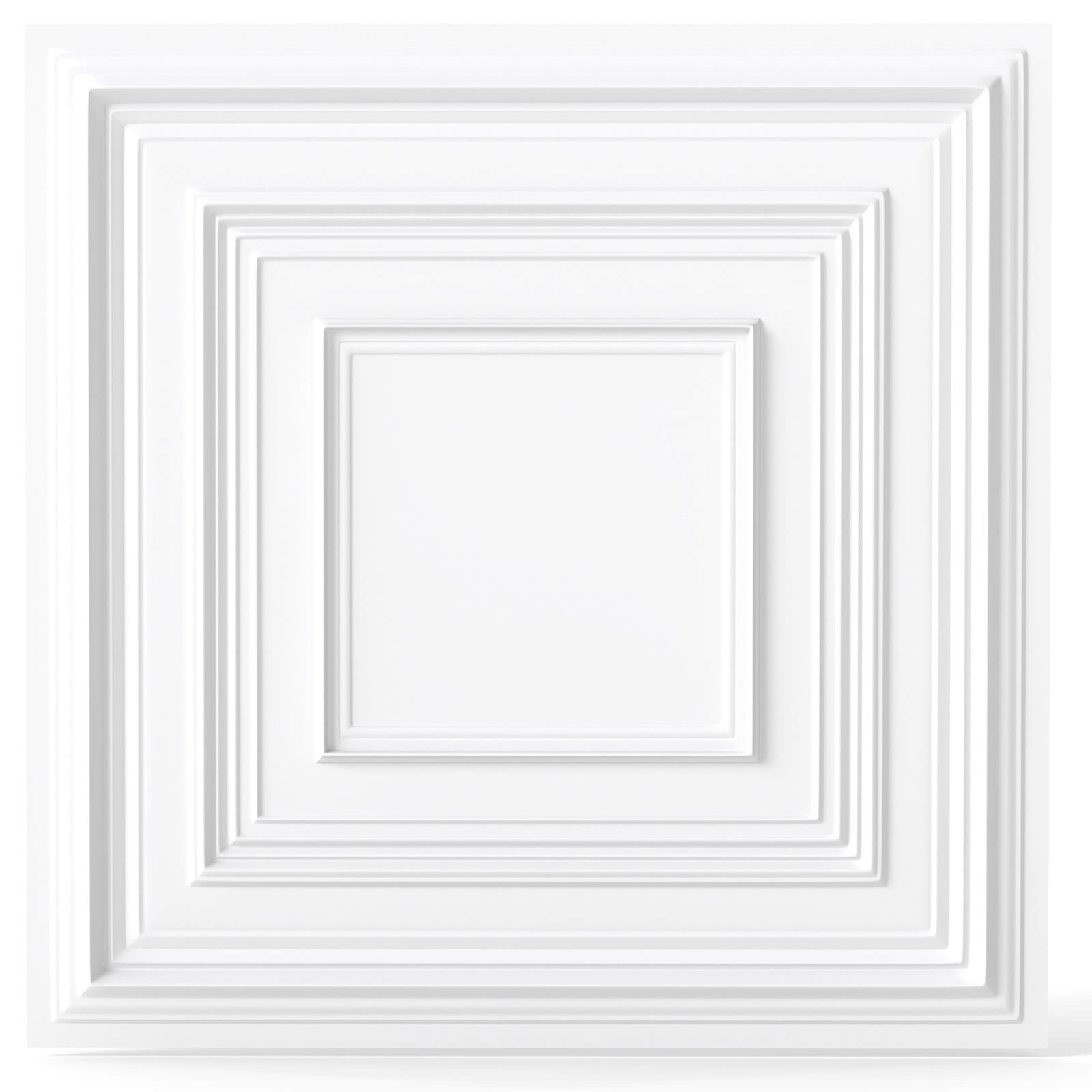 Drop Ceiling Tiles 2 ft x 2ft w/3DmPatterns, 12-Pack Tiles Up to 48 Sq.ft.