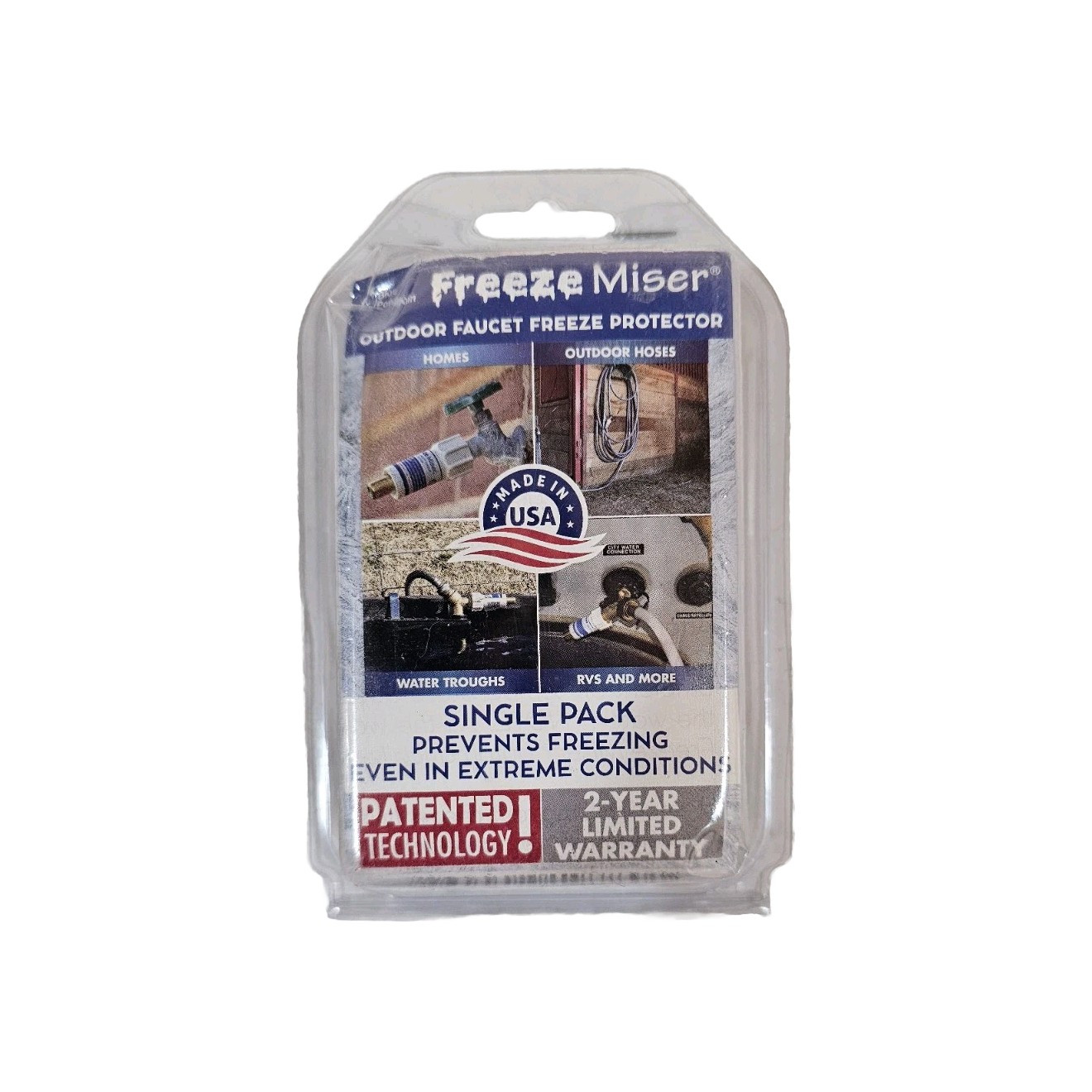 Freeze Miser Outdoor Single Faucet Freeze Protection Cover White Replacement