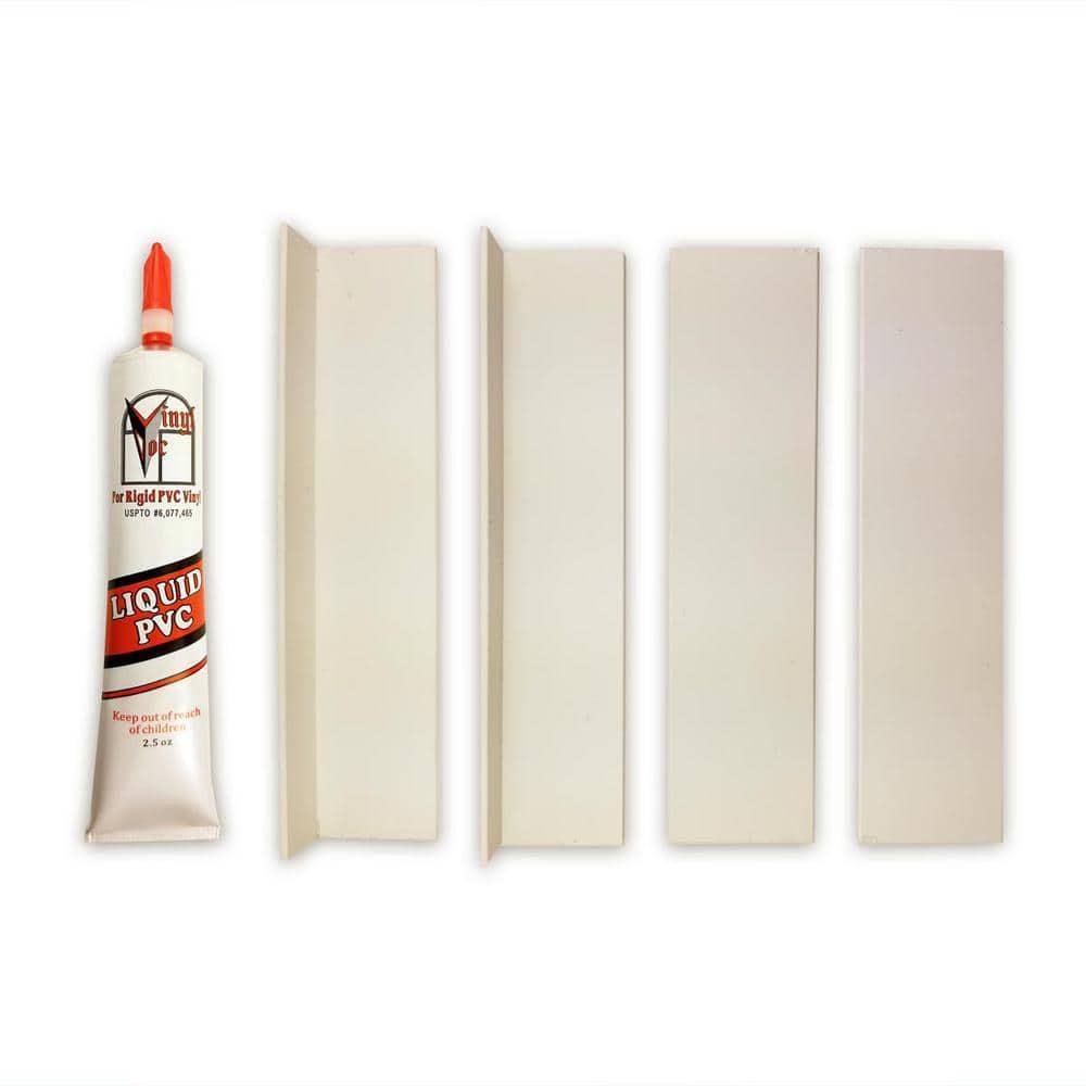 VinylDoc Vinyl Quick Repair Kit XL Vinyl Window Frame Repair PVC Patch Kit White