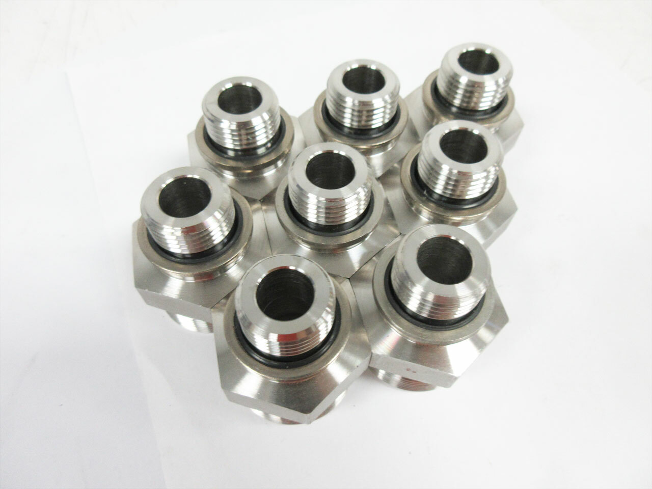 8X SWAGELOK 0.4640″ 10.90MM TO BSP ISO228 THREAD ADAPTERS