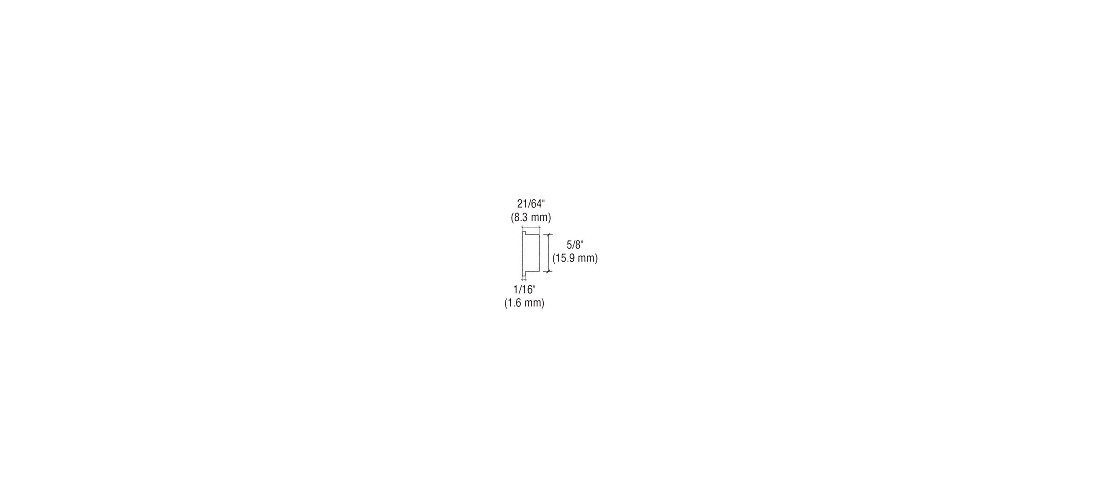 CRL D802C Chrome Randomly Keyed Universal Plunger Lock