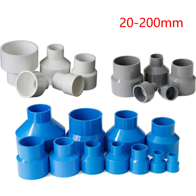 PVC Reducing Pipe Fitting Concentric Reducer Connector Socket Coupling 20-200mm