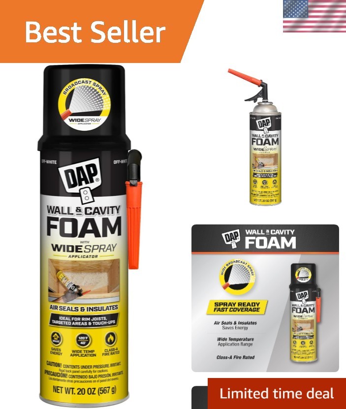 Polyurethane Spray Foam Insulation with 20 Oz Wide Applicator – Energy Efficient