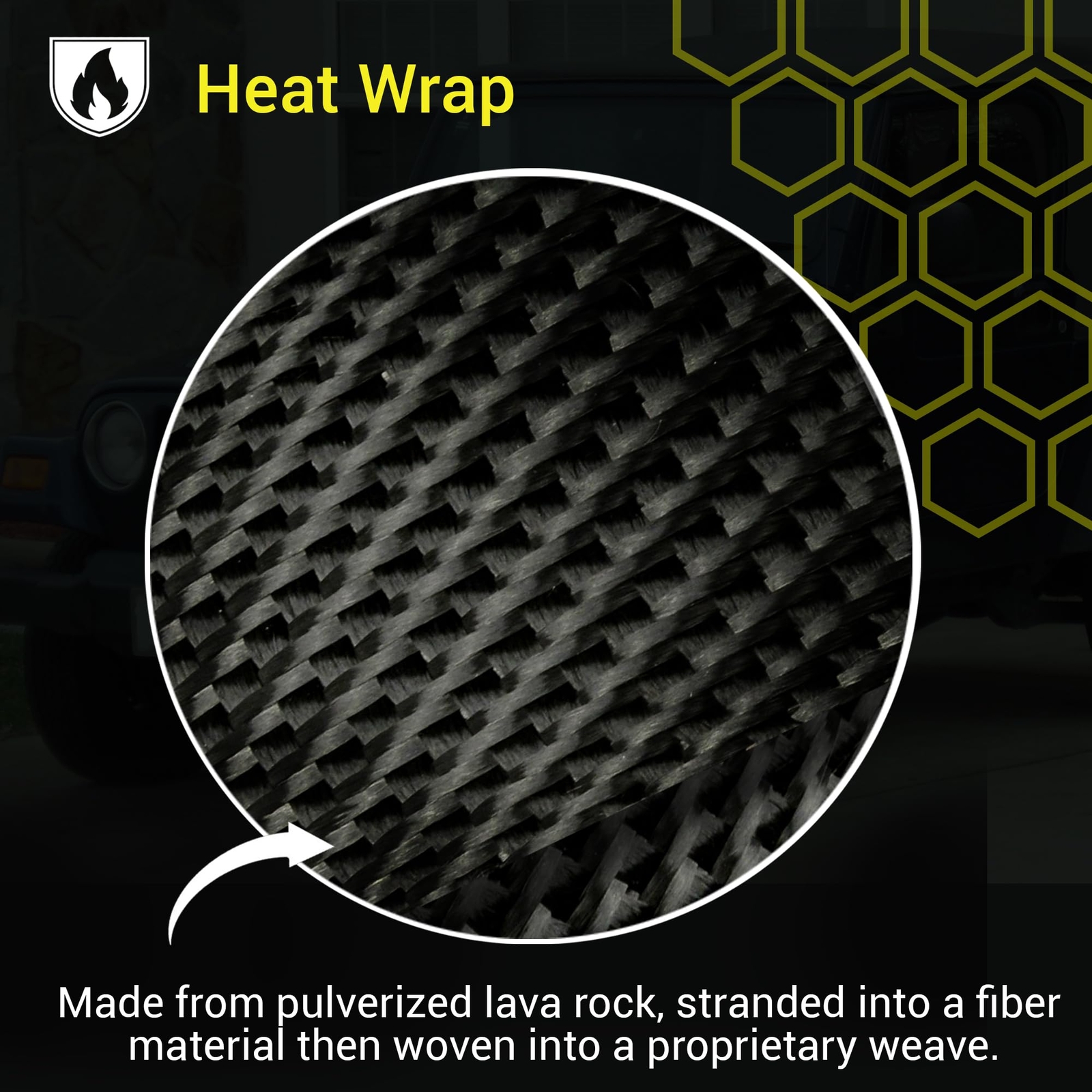 DEI Black Titanium Exhaust Wrap 2×50 Insulation High Heat Resistance Performance
