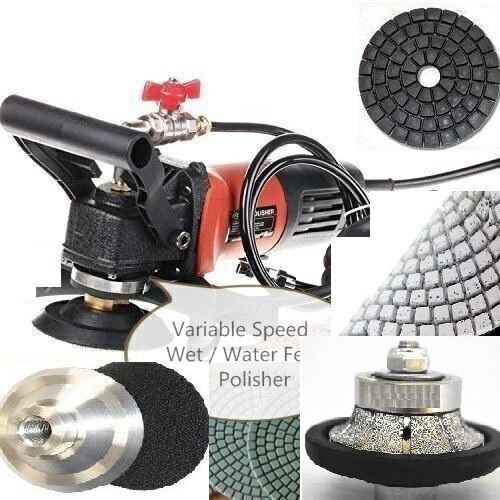 3/4″ 1-1/4″ Demi Bullnose Granite Wet Polisher 25 Pad 2 Buffer Marble Concrete