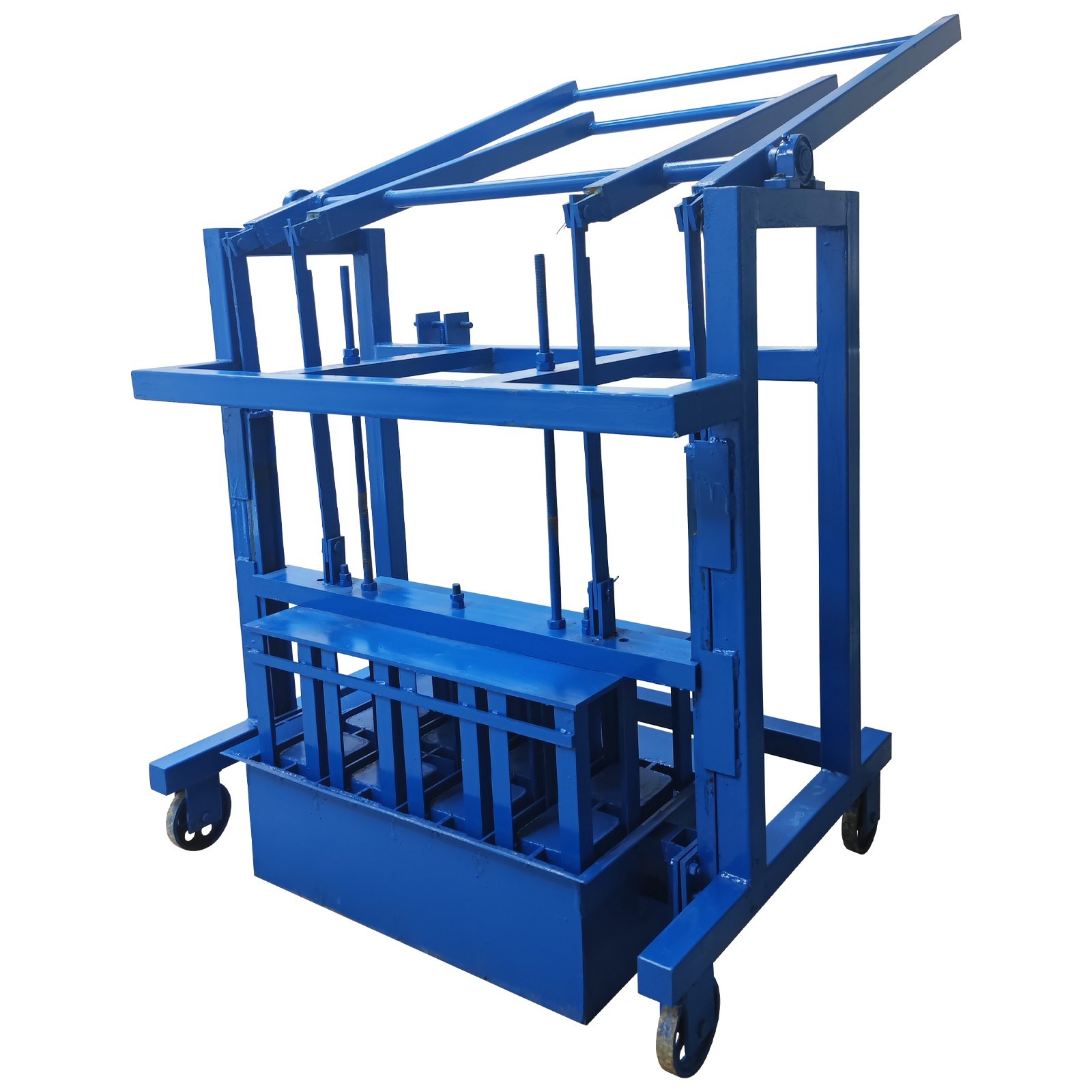 Manual Hollow Soil Block Brick Molding Machine Brick Maker 4Bricks Each Time H1