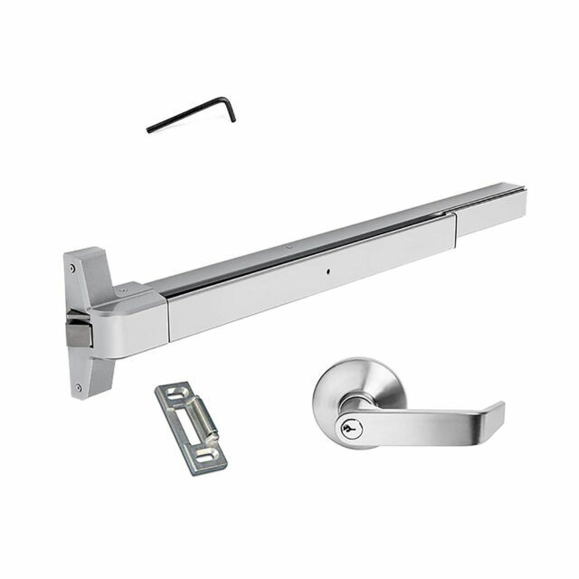 Dynasty Hardware DYN-500P-36-AL-06 Push Bar Panic Exit Device & Exterior Lever