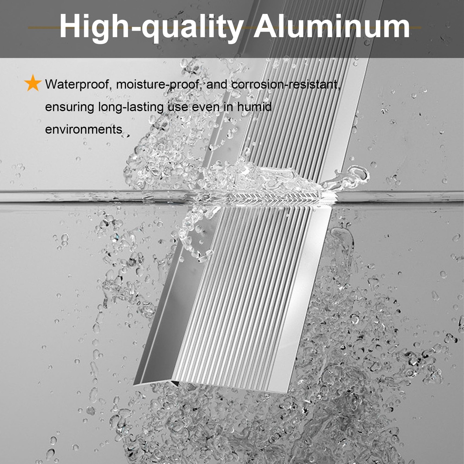 36” Aluminum Floor Transition Threshold Strip, Bridge The Height Gap Betwe