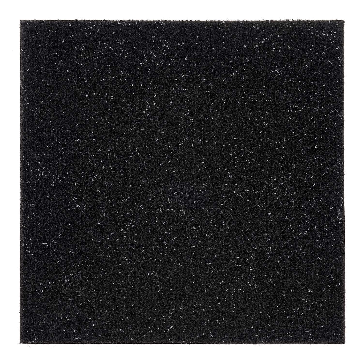 Nexus Self Adhesive 12-Inch Carpet Floor Tiles, 12 Tiles – 12″L x 12″W, Jet